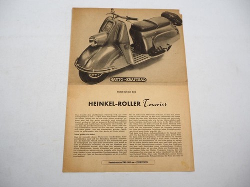 Heinkel roller tourist - heinkel,