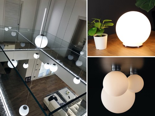 Led tischlampe kugelleuchte - tischlampe,