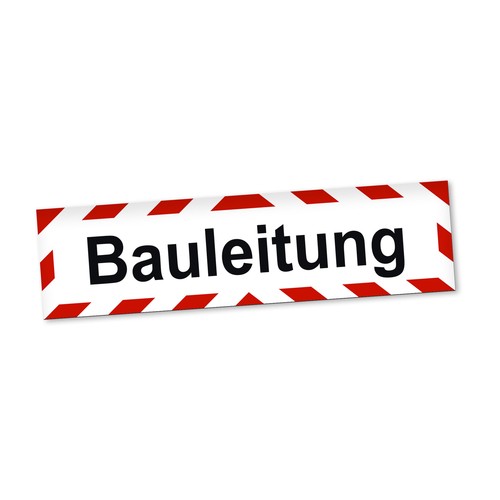 Bauleitung magnetschild auto - bauleitung,