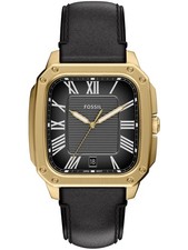 Fossil FS6151 Damenuhr Lederarmband CROSBY schwarz