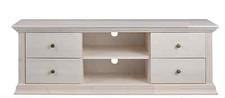 TV Lowboard Kiefernholz weiß