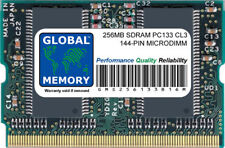 256MB PC133 133MHz 144-PIN SDRAM MICRODIMM SPEICHER RAM Für Laptops/Notebooks