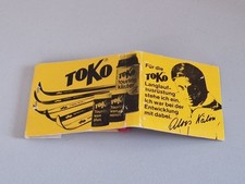 Streichholzheftchen, ToKo, Skiwachs, Langlauf - Skifahren, Alois Kälin, 1960....