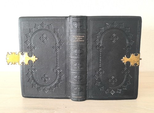 Antique clasped holy bible - antique,