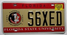 Usa nummernschild aus florida - aus,