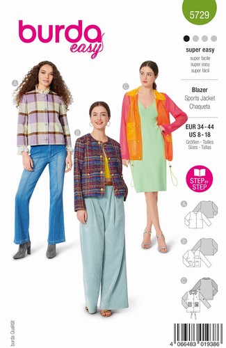 Schnittmuster blazer mit - schnittmuster,