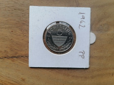 RARITÄT ÖSTERREICH 5 Schilling 1962 POLIERTE PLATTE Topstück