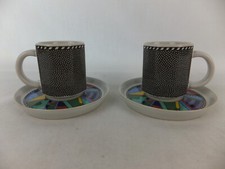 ROSENTHAL 2 Espressogedecke Scenario Metropol Espressotasse + Untere Vitrinstück