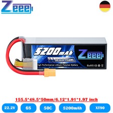 Zeee 6S 5200mAh Lipo Akku 22,2V 50C XT90 für RC Auto Boots LKW Buggy Flugzeug