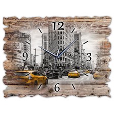 BM Holz Wanduhr leise lautlos