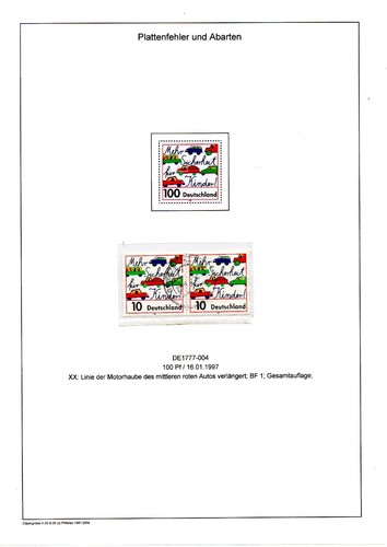 Abart plattenfehler brd - abart/plattenfehler,