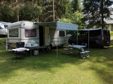 Markise Fiamma 2,80m marieneblau für Wohnwagen o. Wohnmobil mit Kederschiene 7mm