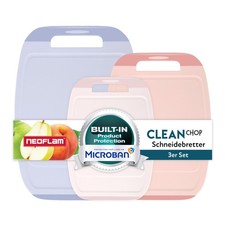 NEOFLAM BiJu Antibakterielles Schneidebrettset, 3tlg. - Lila/Pink/Rosa