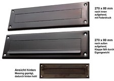 Briefeinwurf-geprägt-Messing