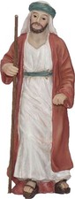 Krippenfigur Josef 9 cm Polyresin Deko Weihnachtsfigur