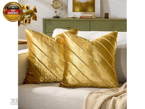 Gold kissenbezüge 50 cm - gold,