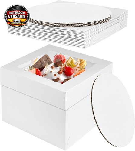 Tortenbox 5er set 25x25x20cm - 5er,