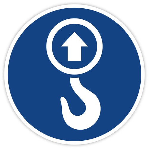 25x aufkleber anschlagpunkt - aufkleber, „anschlagpunkt