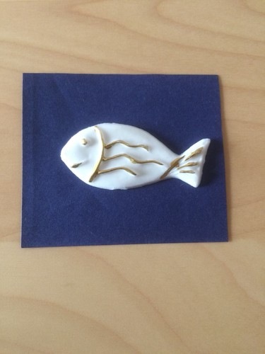 Verzierwachs fische gold - verzierwachs,