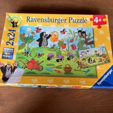 Ravensburger Kinderpuzzle 2 x 24 Teile - Der Maulwurf im Garten - von 2013