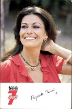 Ak Moderatorin Elizabeth Teissier, Portrait, Autogramm - 11439393
