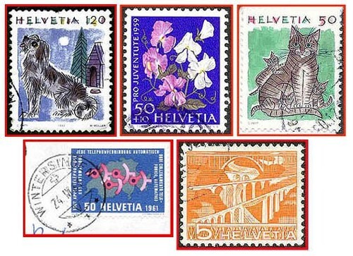 Schweiz fünf - (211a),