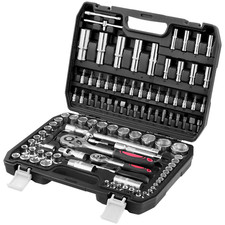 108-tlg Steckschlüsselsatz Nusskasten Ratschenkasten Werkzeug Auto Koffer