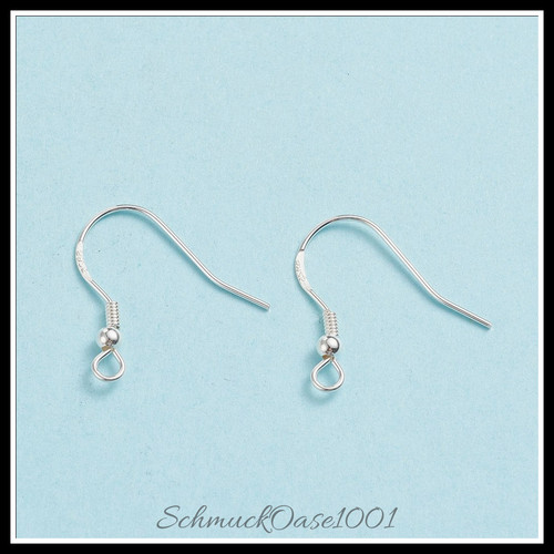 925 sterling silber ohrhaken - silber,