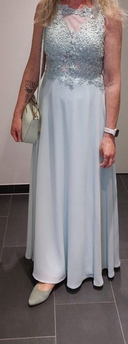 Abendkleid lang mit stickerei - lang,