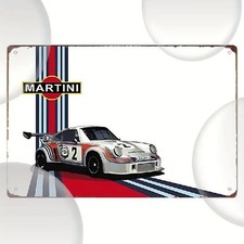 Blechschild Martini Race Car