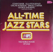 ALL-TIME JAZZ STARS ~ THE NOBLE HOUSE OF JAZZ 1983 GATEFOLD 2x LP SCHALLPLATTE