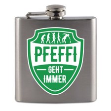 Flachmann aus Edelstahl