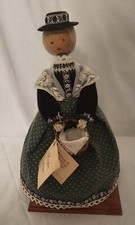VTG Handcrafted Burlap Doll