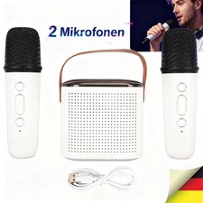 Karaoke Maschine für Kinder Erwachsene, Mini Karaoke Maschine mit 2 Mikrofonen!