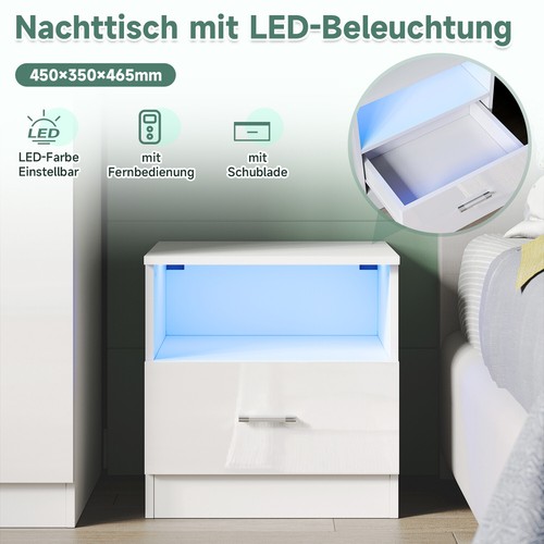 Led nachttisch nachtkonsole - led,