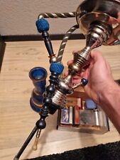 Shisha _ blau & silber _ 65 cm hoch _  Bowl 14 cm Durchmesser