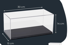HMF Acryl Vitrine, Schaukasten für Modellautos, Figuren 30x15x14 cm