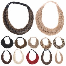 Geflochtenes Haarteil Zopf Haarband Stirnband Verstellbar Elastisch CAISHA