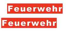 2 Stück Aufkleber "Feuerwehr"