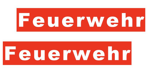 Stück aufkleber feuerwehr - aufkleber, "feuerwehr"