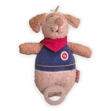 Käthe Kruse Spieluhr Hund Henry 87426 Plüsch 22 cm Beige Stofftier Wiegenlied