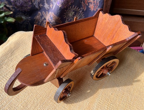 Wagen aus holz kutscherbank - holz,,