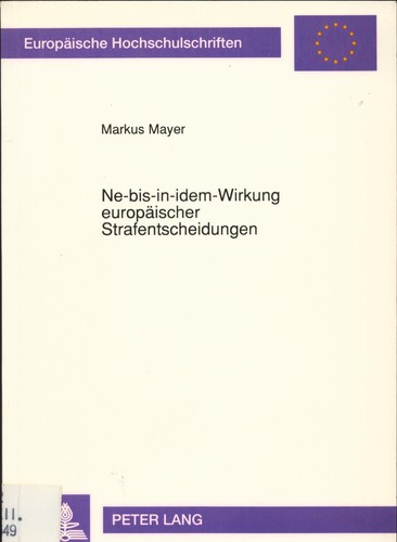 Ne-bis-in-idem-Wirkung