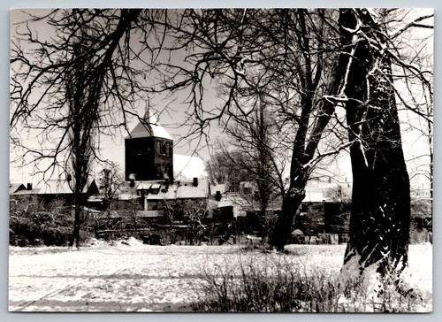 Winterliche landschaft - ak,