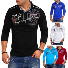 Herren Langarm Poloshirt