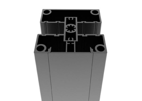 Aluminium pfosten set 80x80mm - pfosten-set,