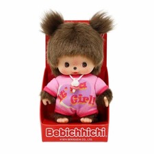 Monchhichi 203857 Bebichhichi Mädchen mit Strampler It´s a girl