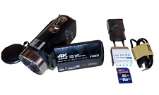 Somikon NX-4907-675 4K Camcorder; 48 MP Fotos, Touch-Display, Ideal für Urlaub