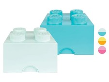 LEGO Aufbewahrungsbox mit 4 Noppen, stapelbar 4-teilig 2x Unterteil & 2x Deckel