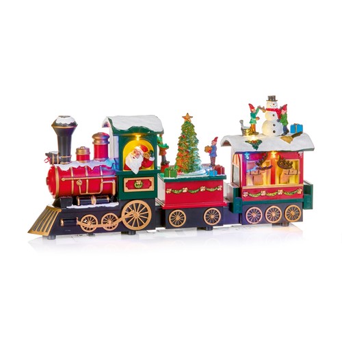 Weihnachtsmann zug lokomotive - weihnachtsmann,